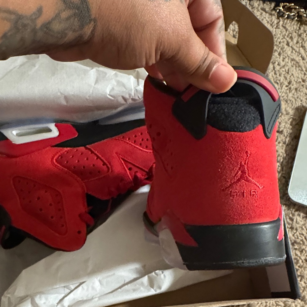 Jordan Kids Sneakers Red and Black